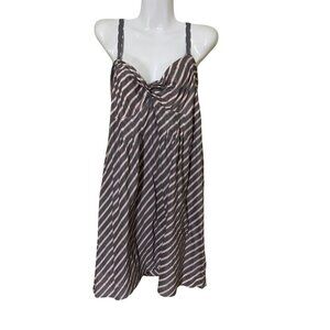 American Eagle Babydoll Striped Sundress Size 14 abeachy Vacation Sun Summer